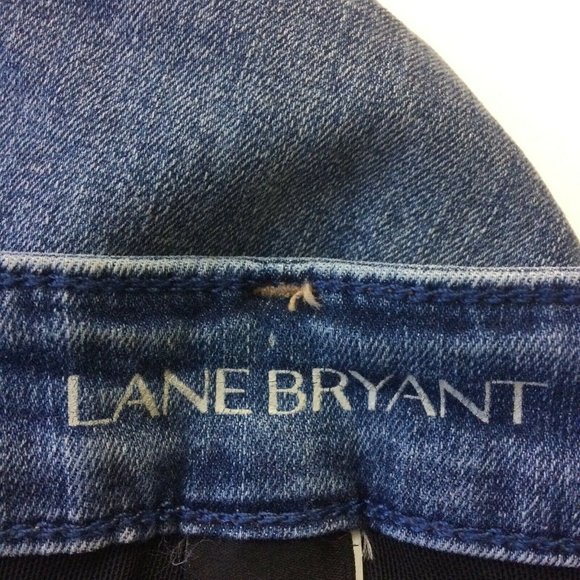 Lane Bryant Womens Plus Size 22 Jeans Skinny Floral Embroidered Distressed 47x30 - Picture 8 of 12